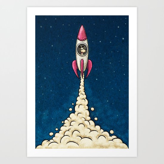 Laika Art Print