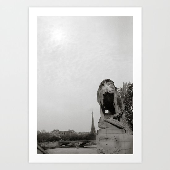 Paris Lion Art Print
