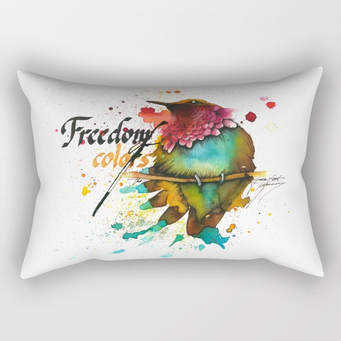 Freedom of colors Rectangular Pillow