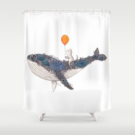 Whale, Whale Shower Curtain