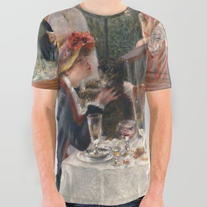 Luncheon of the Boating Party Painting, Pierre-Auguste Renoir All Over Graphic Tee