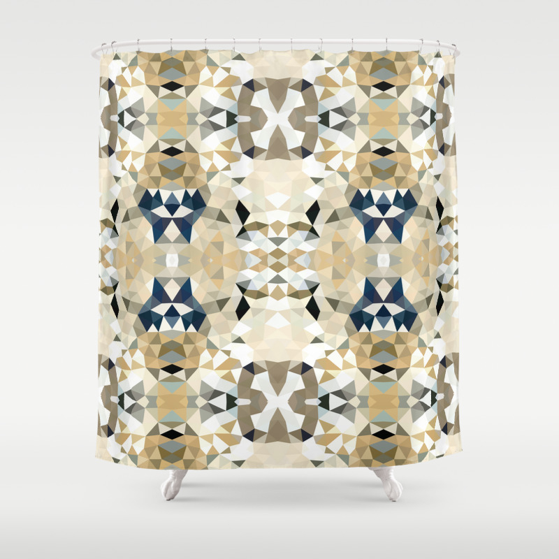Neutral Tribal Shower Curtain By Beththompson Society6