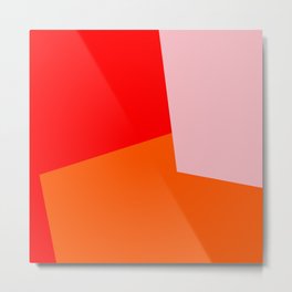 red orange pink Metal Print | Black And White, Orange, Typography, Design, Watercolor, Graphicdesign, Pattern, Digital, Simple, Miniaml 