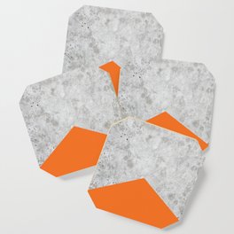 Geometric Concrete Arrow Design - Orange #118 Coaster