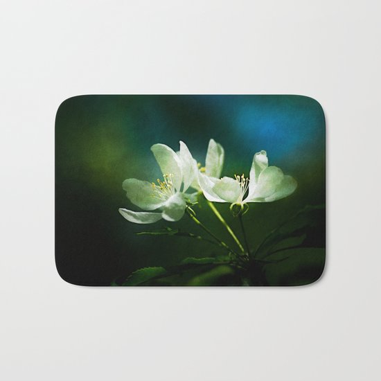 Apple Blossom - Two Flowers Bath Mat