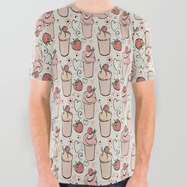 Strawberry Cookieccino All Over Graphic Tee