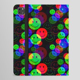 RGB Smile Glitch iPad Folio Case