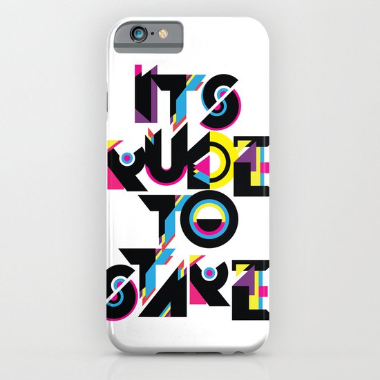 It's Rude To Stare iPhone & iPod Case