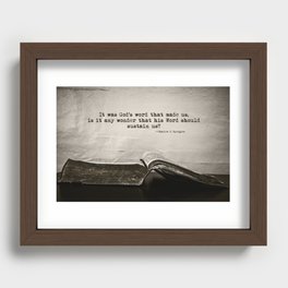 Open Bible Recessed Framed Print