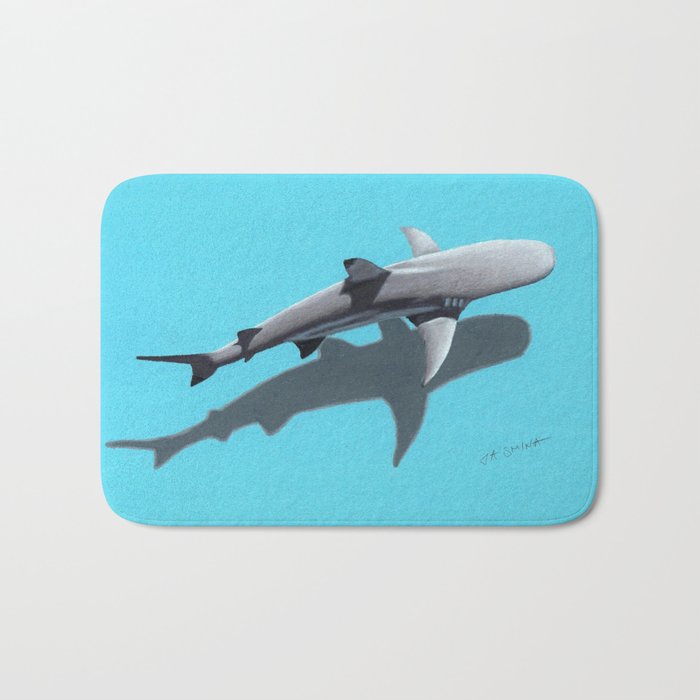 shark bath mat