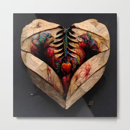Splintered Heart Metal Print