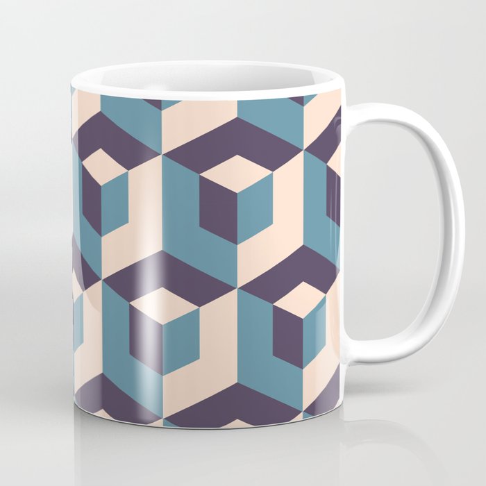 Abstract Geometric Cubes Coffee Mug