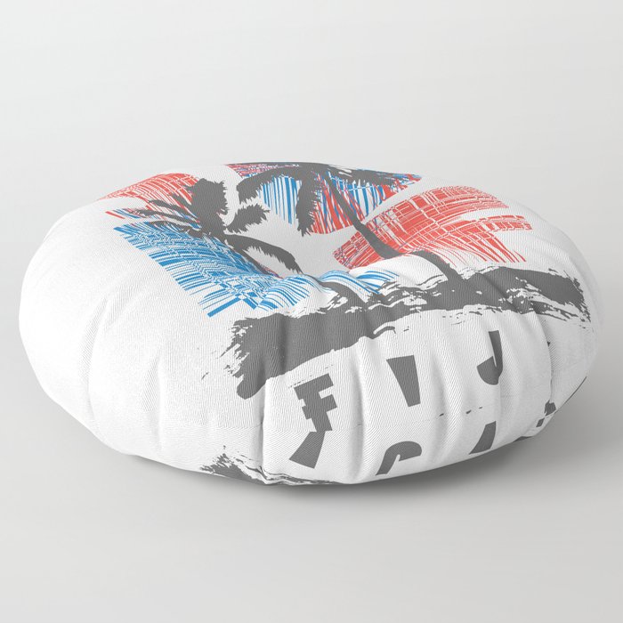 Fiji surf paradise Floor Pillow