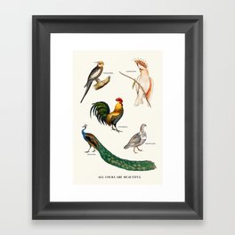 All Cocks Are Beautiful Framed Art Print