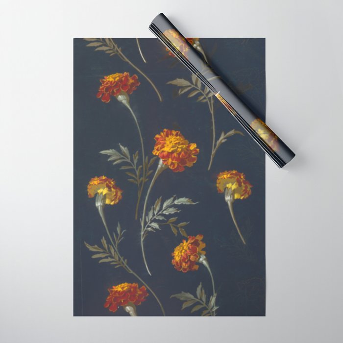 Vintage Marigolds Wrapping Paper