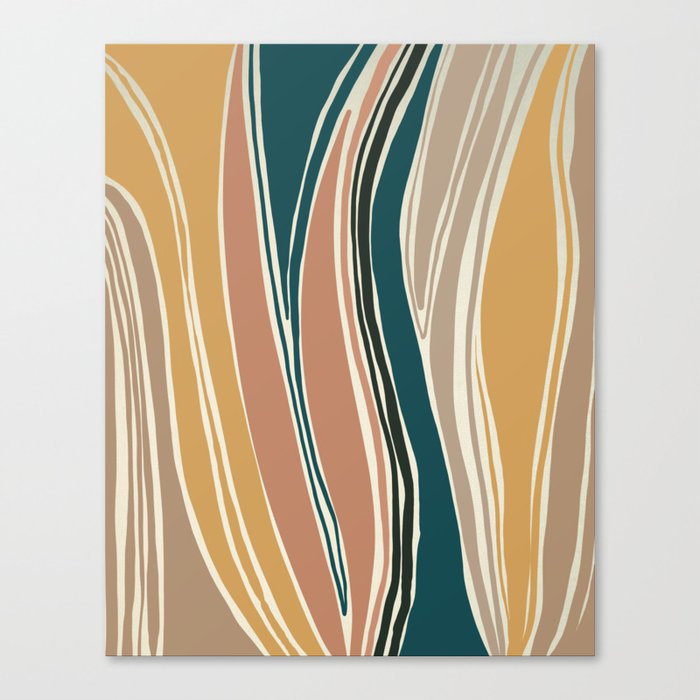 Tulip - Abstract Art Print Canvas Print