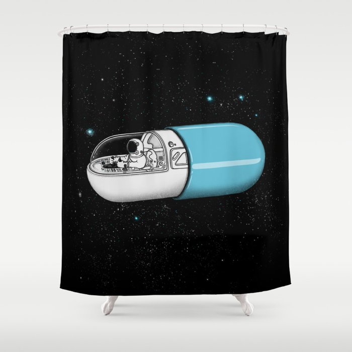 Space Capsule Shower Curtain