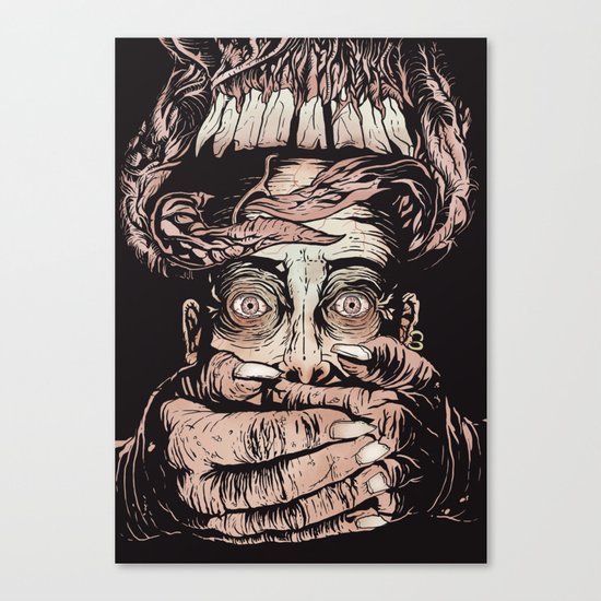 Demon hands Canvas Print