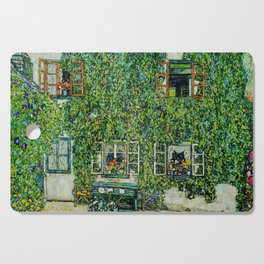 Gustav Klimt - The House of Guardaboschi Cutting Board