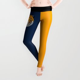 Annoyed Tiger (Navy and Marigold) Leggings