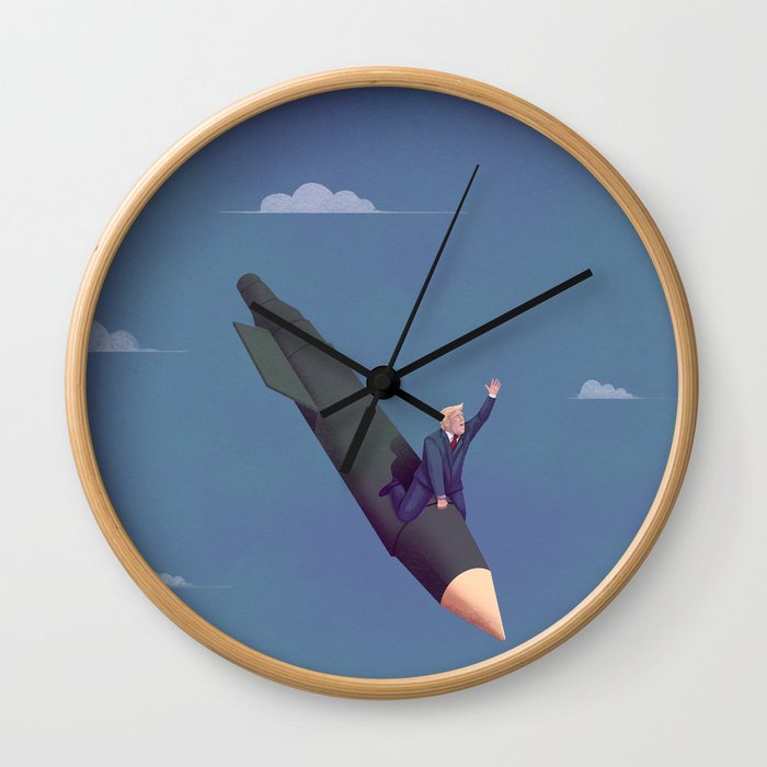 MOAB  The Mother of All Bombs Wall Clock