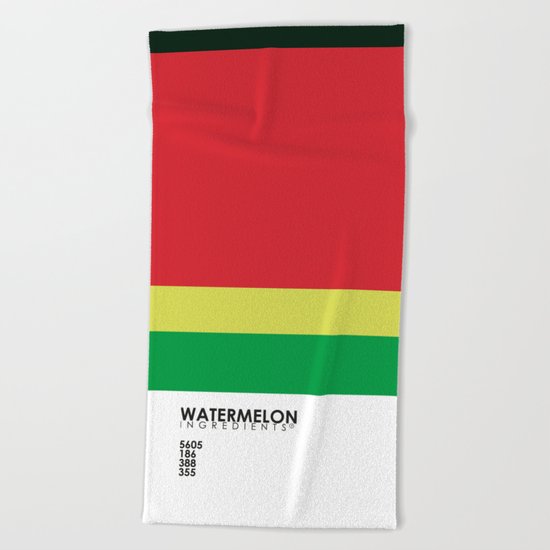 Pantone Fruit - Watermelon Beach Towel