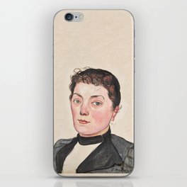 Portrait of an Unknown Woman - Ferdinand Hodler (1853-1918) iPhone Skin