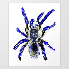 Tarantula Blue Art Print