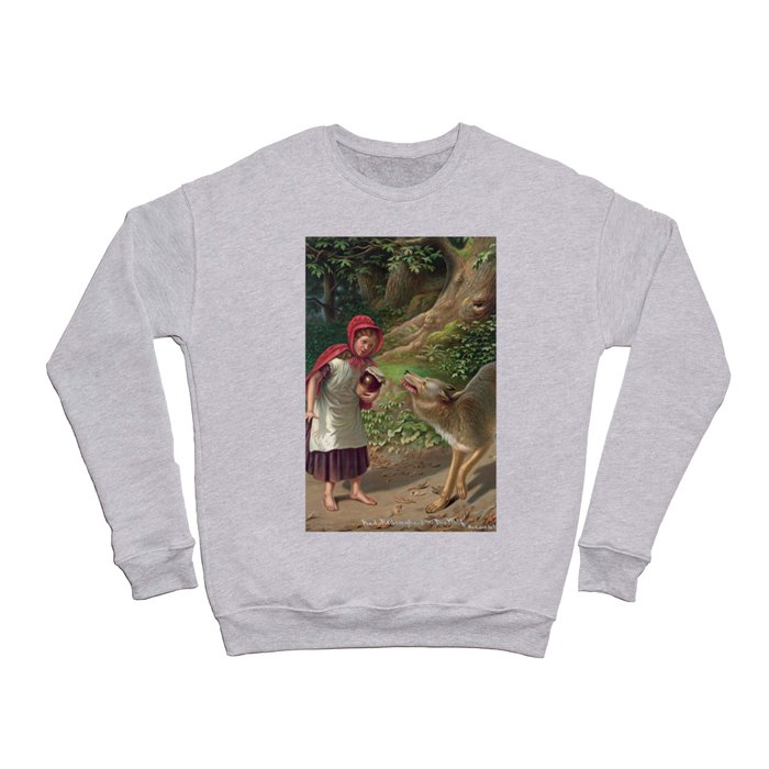 Little Red Riding Hood and the wolf Crewneck Sweatshirt