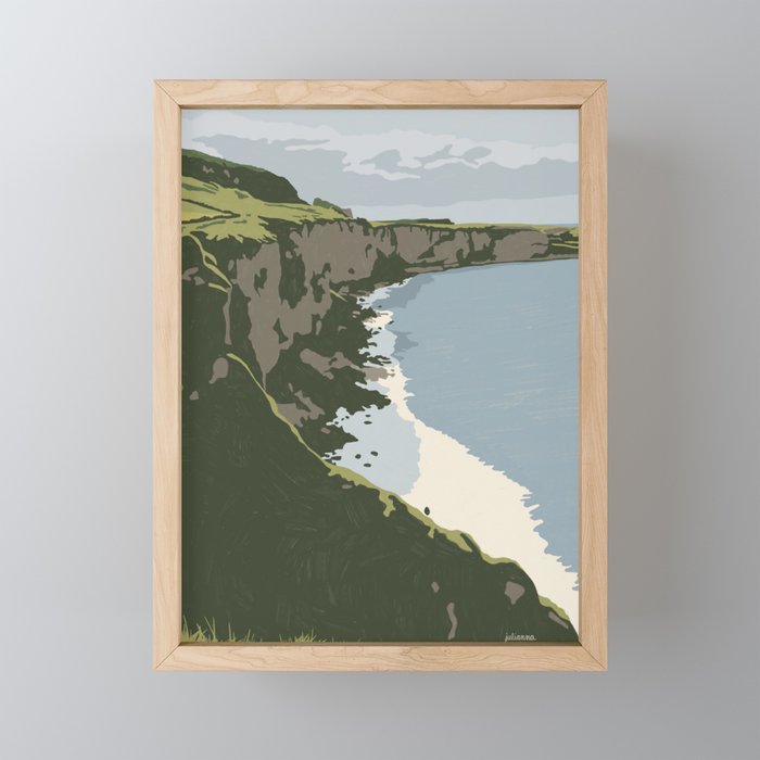 Causeway Coast, Northern Ireland Framed Mini Art Print