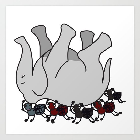 Elephant Art Print