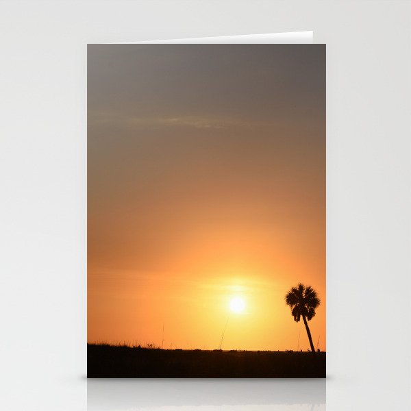 Palm Trees at Sunset Stationery Cards