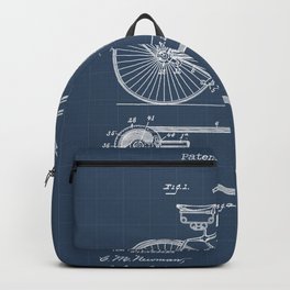 Bicycle Blueprints Backpack | Cyclist, Patent, Cycleporn, Biking, Hipsterart, Boysroom, Biker, Cycling, Bicycle, Gift 