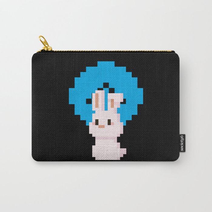 Bunny Pixel Game Rabbit Art Retro Carry-All Pouch