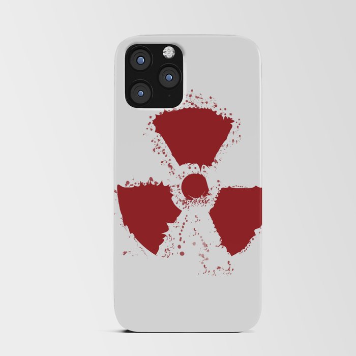Splatter Radioactive Warning Symbol iPhone Card Case