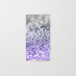 Purple Gray MERMAID Girls Glitter #1 (Faux Glitter) #shiny #decor #art #society6 Hand & Bath Towel