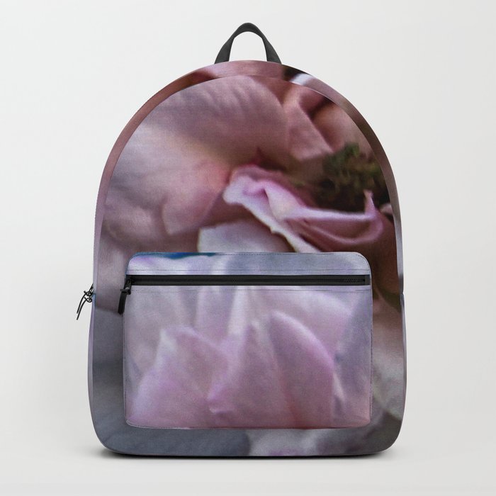 One Pink Rose in the Wind Backpack
