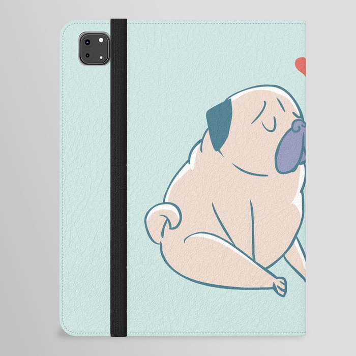 Pugs and Kisses iPad Folio Case