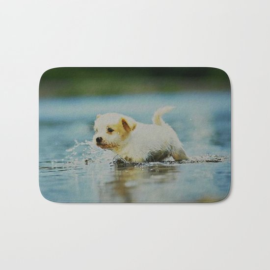 Splish - Splash, puddles are fun Bath Mat