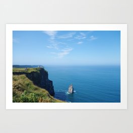 Blue Skies @ the Cliffs of Moher 2 Art Print