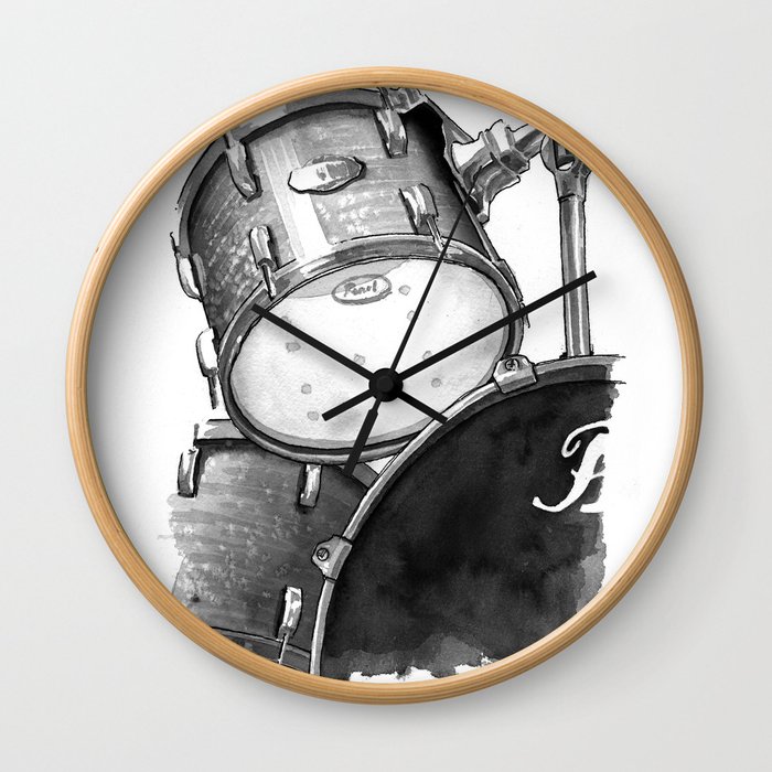 Drums Wall Clock