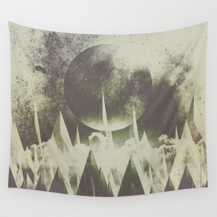 When mountains fall asleep Wall Tapestry