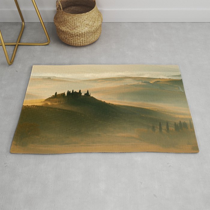 Sunrise in Val D'Orcia Rug
