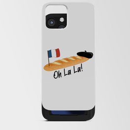 Oh La La - Funny French Baguette iPhone Card Case