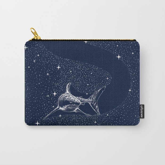 Starry Shark Carry-All Pouch