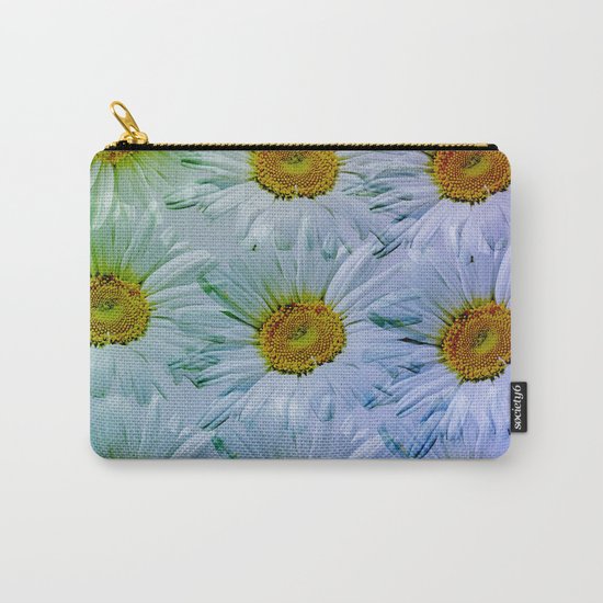 Painterly Daisies Carry-All Pouch