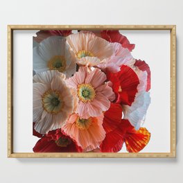 Crepe Paper Icelandic Poppy -- Paper Flowers for Home Decor or Weddings Serving Tray