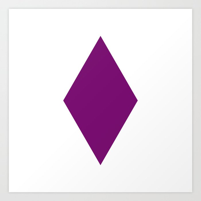Purple diamond top shape