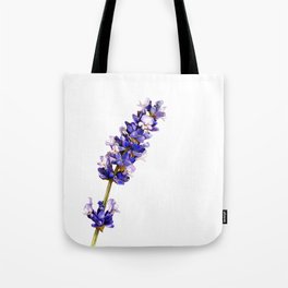 Mediterranean Lavender on White Tote Bag