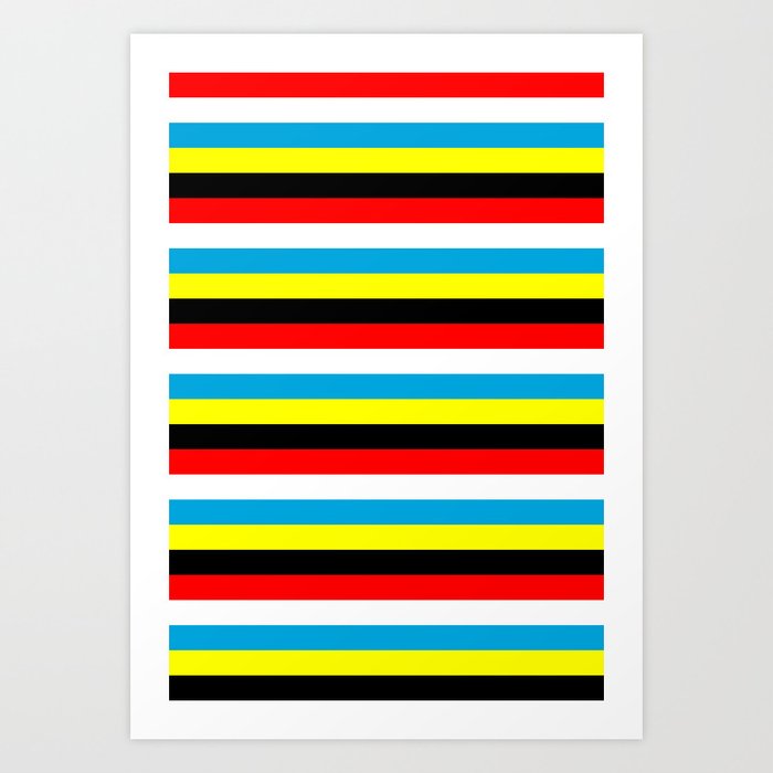 Download Antigua and Barbuda flag stripes Art Print by tony4urban | Society6